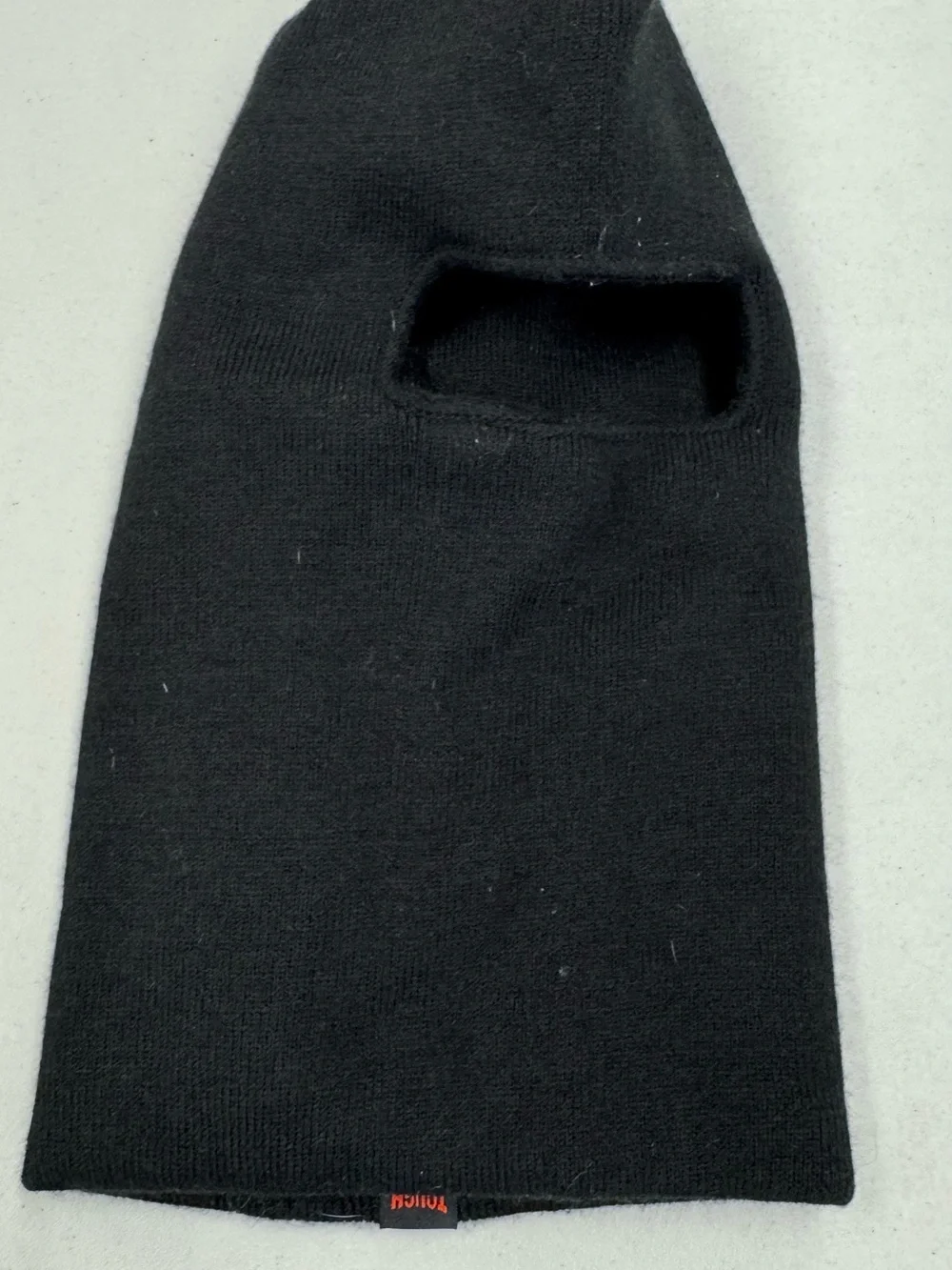 Kids Black Balaclava - Soft Knit Winter Face Mask Hat